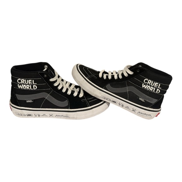 VANS SK8-Hi Cult Cruel World Send Rescue High Top Pro Sneakers Size 8 - Picture 6 of 14